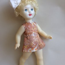 Кукла СССР/ Люда с зубками/ Саратовская ф-ка игрушки/ 65см