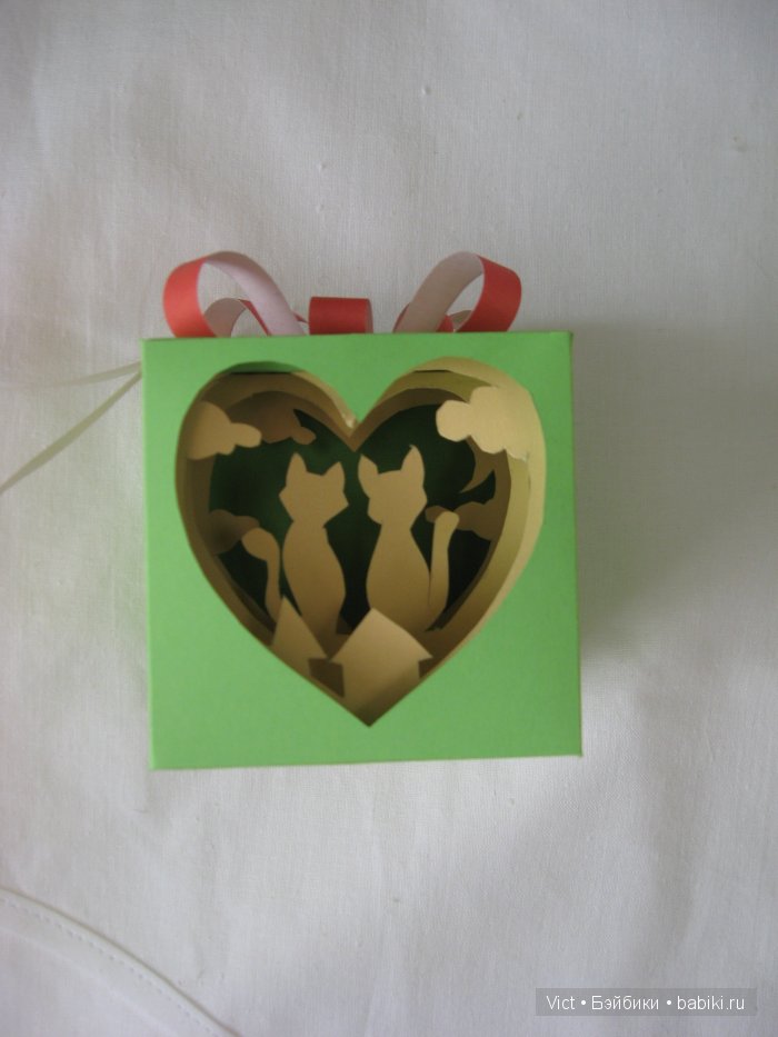 Валентинка с тоннелем внутри МК