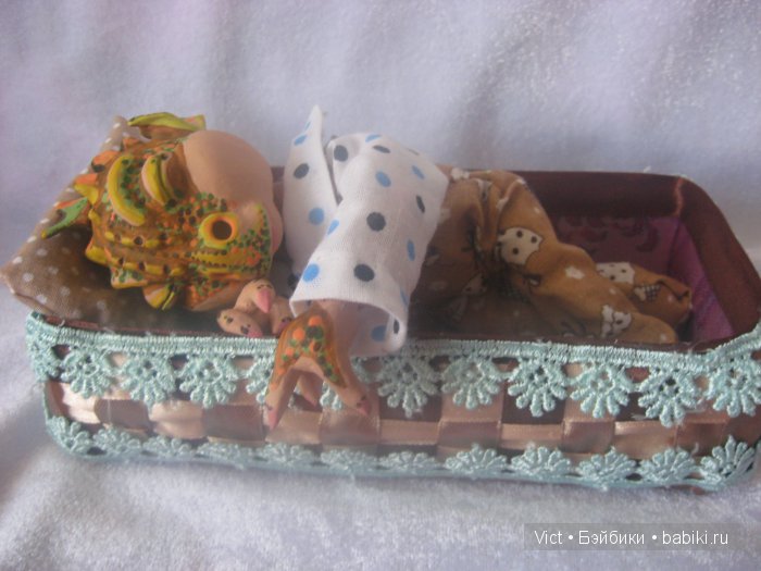 Крепко спит малыш — Лепка авторских кукол: полимерная глина (фото 3)