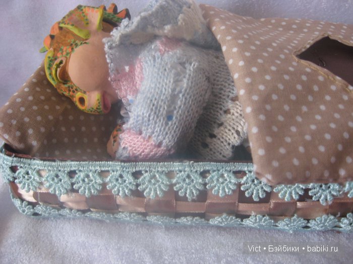 Крепко спит малыш — Лепка авторских кукол: полимерная глина (фото 9)