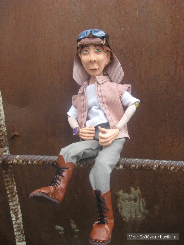 Пилот и небо. Авторские куклы (фото 4)