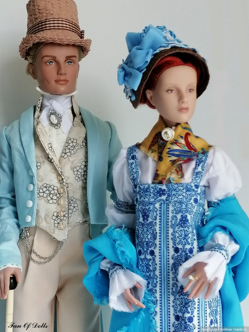 Пасторальные костюмы в стиле ампир для него и для нее (фото 2)