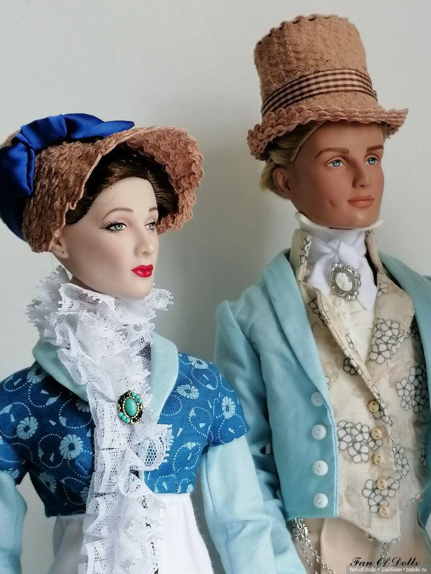 Пасторальные костюмы в стиле ампир для него и для нее (фото 3)