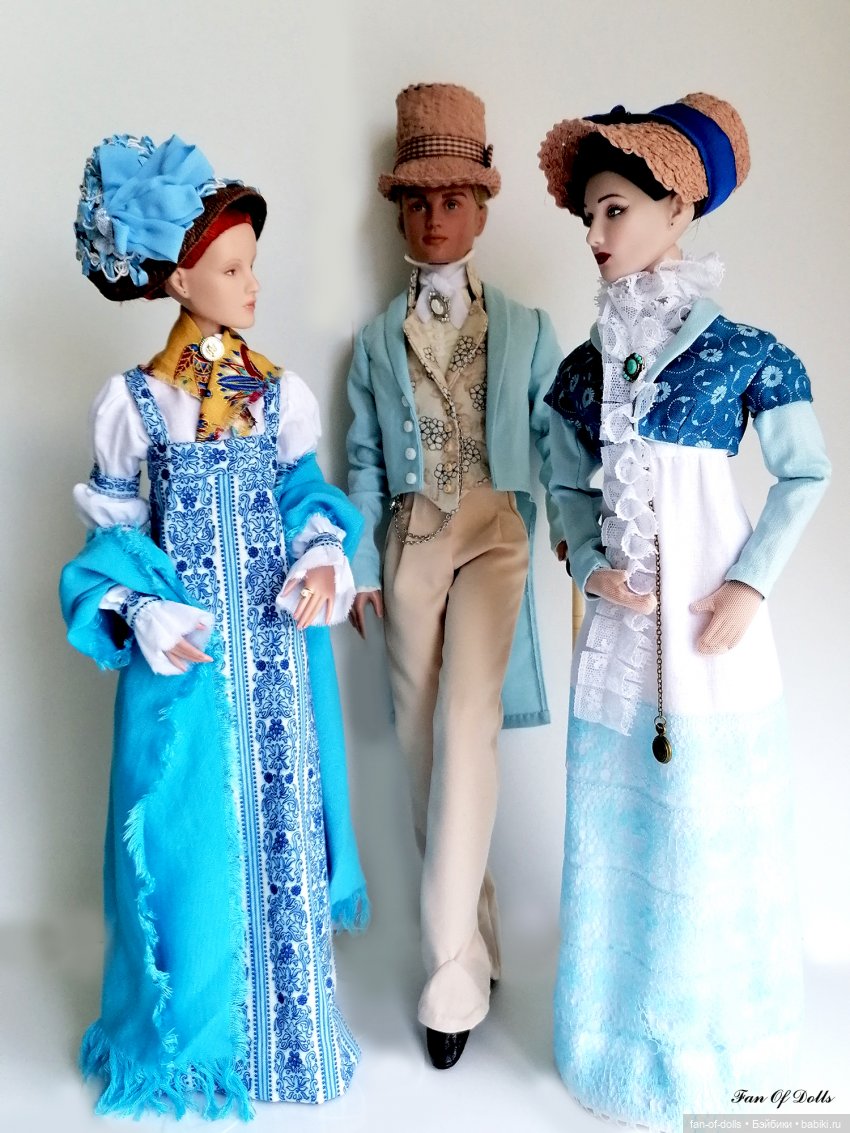 Пасторальные костюмы в стиле ампир для него и для нее (фото 4)