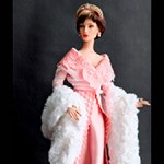 Вечерний наряд "Розовый жемчуг" для кукол Роберта Тоннера