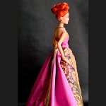 Вечерний наряд "Графичные линии" для кукол Роберта Тоннера