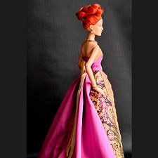 Вечерний наряд "Графичные линии" для кукол Роберта Тоннера