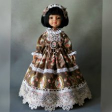 До 5 августа цена 1600 руб! Нарядное платье для кукол Паола Рейна Paola reina 34 см.