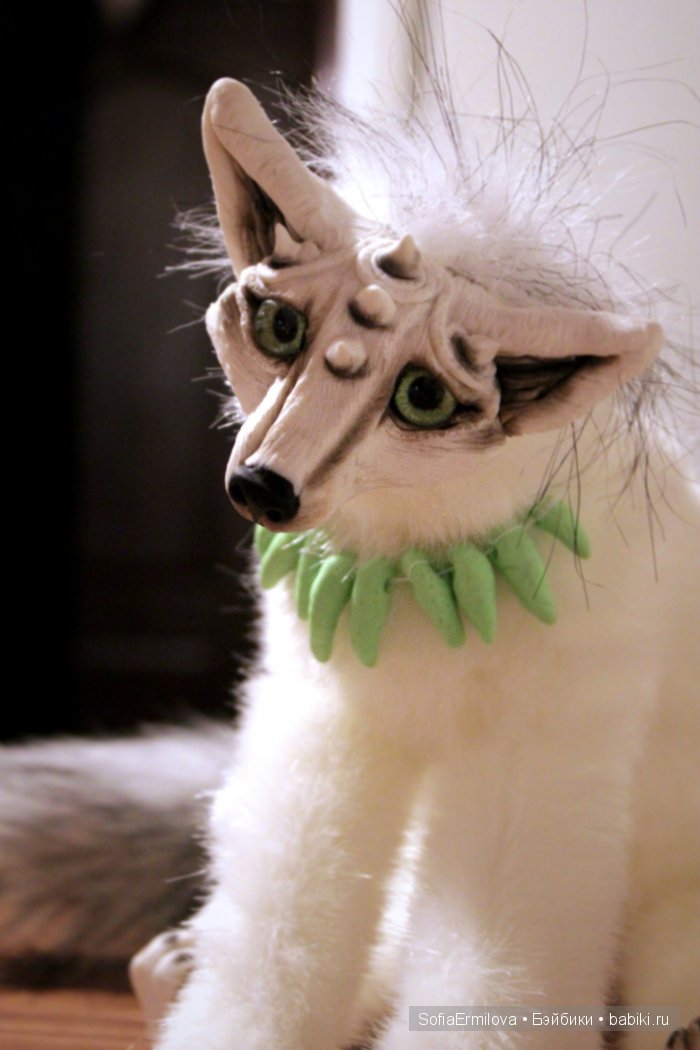 Лисы для Ирины — Игрушки в смешанной технике (мех и глина): Арт (фото 8)