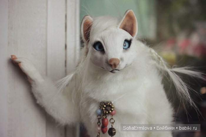 Антро-волчица, игрушка ручной работы (фото 7)