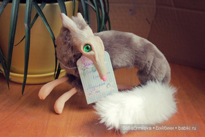 Мурокрыска для Светланы — Игрушки в смешанной технике (мех и глина): Арт (фото 5)