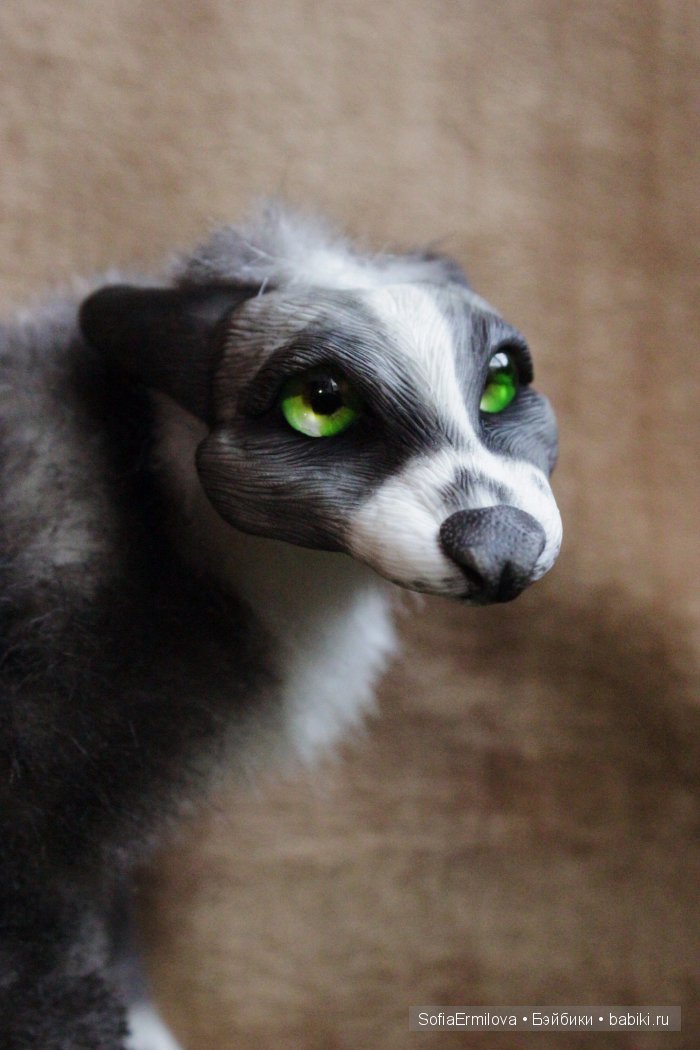 Игрушки в смешанной технике (мех и глина): Арт (фото 4)