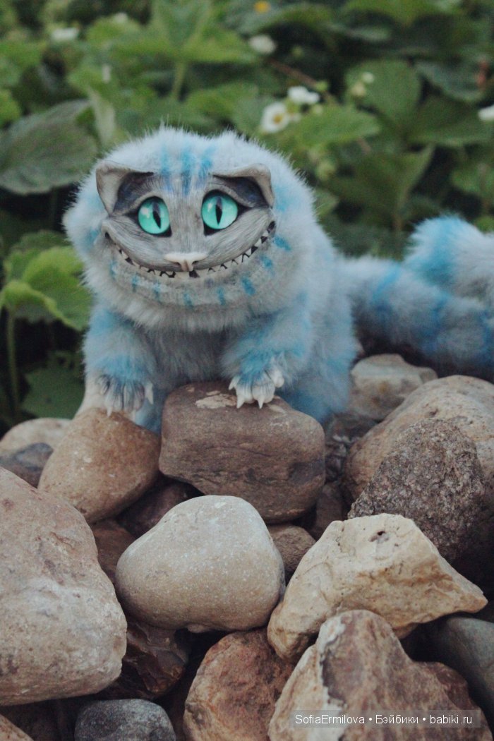 Чеширские коты — Игрушки в смешанной технике (мех и глина): Арт (фото 2)