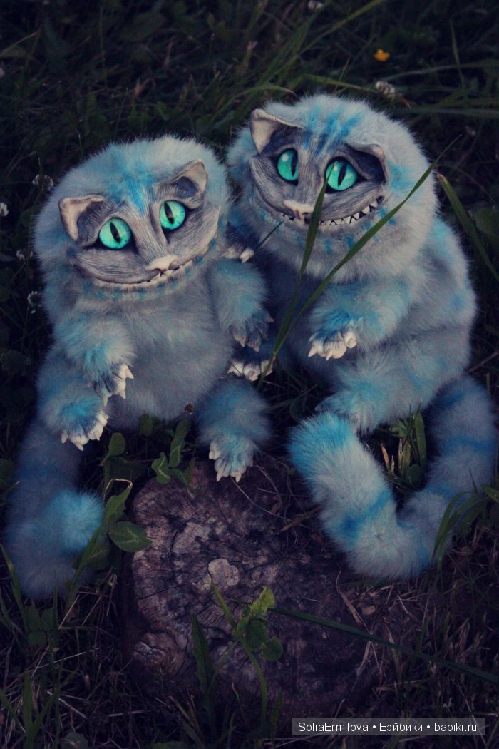 Чеширские коты — Игрушки в смешанной технике (мех и глина): Арт (фото 7)