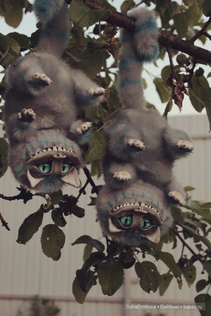 Чеширские коты — Игрушки в смешанной технике (мех и глина): Арт (фото 9)