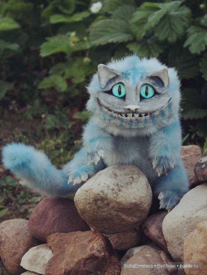 Чеширские коты — Игрушки в смешанной технике (мех и глина): Арт