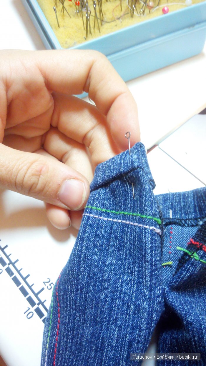 Джинсики на куклу Паола Рейна. Мастер класс