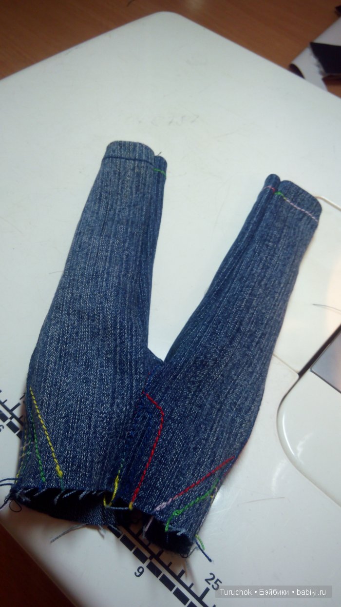 Джинсики на куклу Паола Рейна. Мастер класс