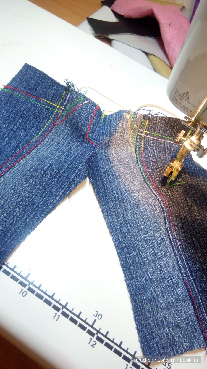 Джинсики на куклу Паола Рейна. Мастер класс