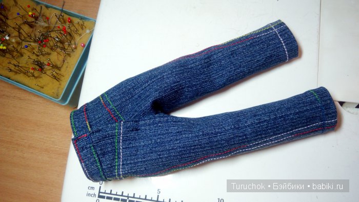 Джинсики на куклу Паола Рейна. Мастер класс