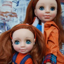 А теперь пришла рыжая "Весна".  Куколки Ася и Эсна + замена глазок на не спящие