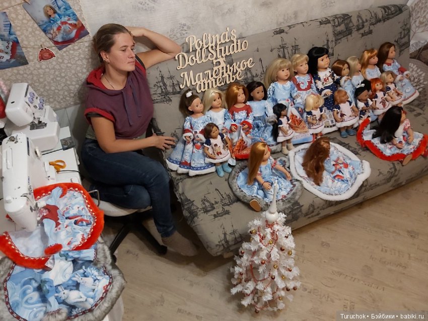 Рождественские зарисовки. Коллекция для разных кукол. Часть 2