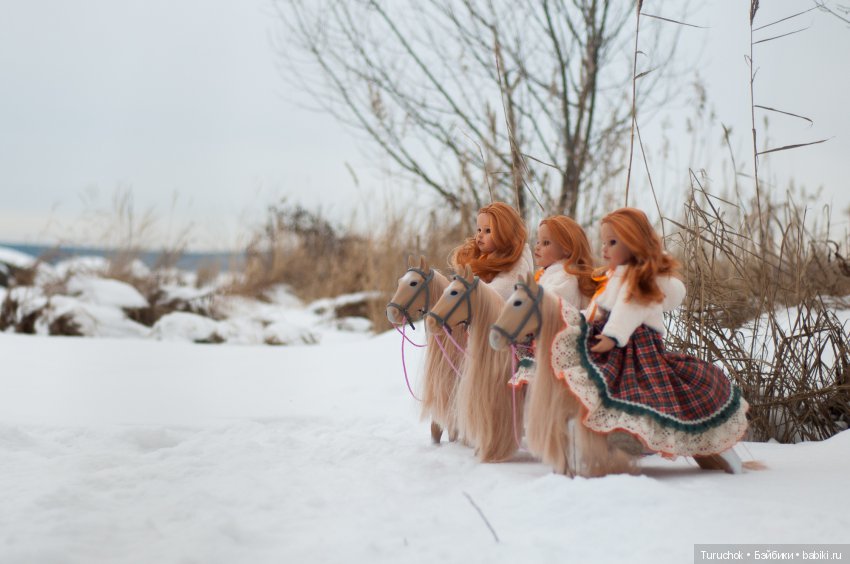 Творческий фото проект "Три белых коня" Фотосессия кукол готц Исла
