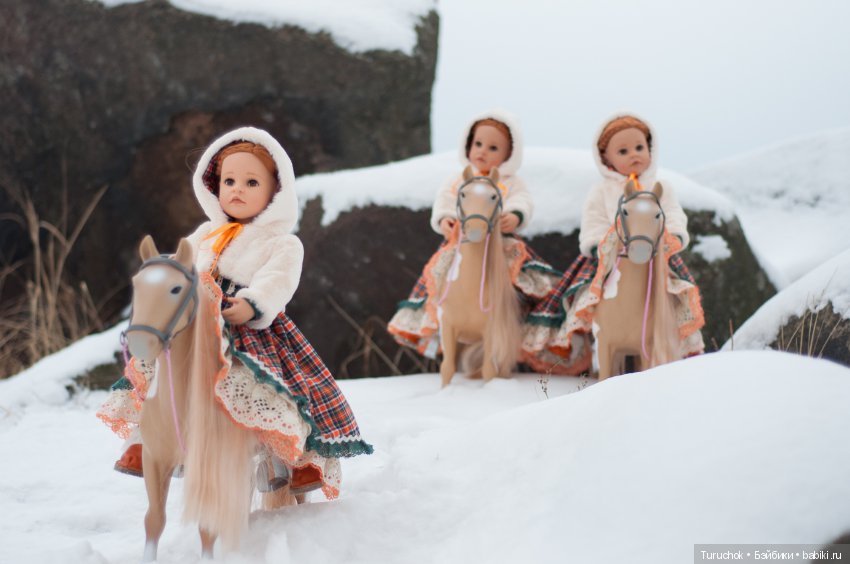Творческий фото проект "Три белых коня" Фотосессия кукол готц Исла