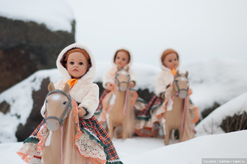 Творческий фото проект "Три белых коня" Фотосессия кукол готц Исла