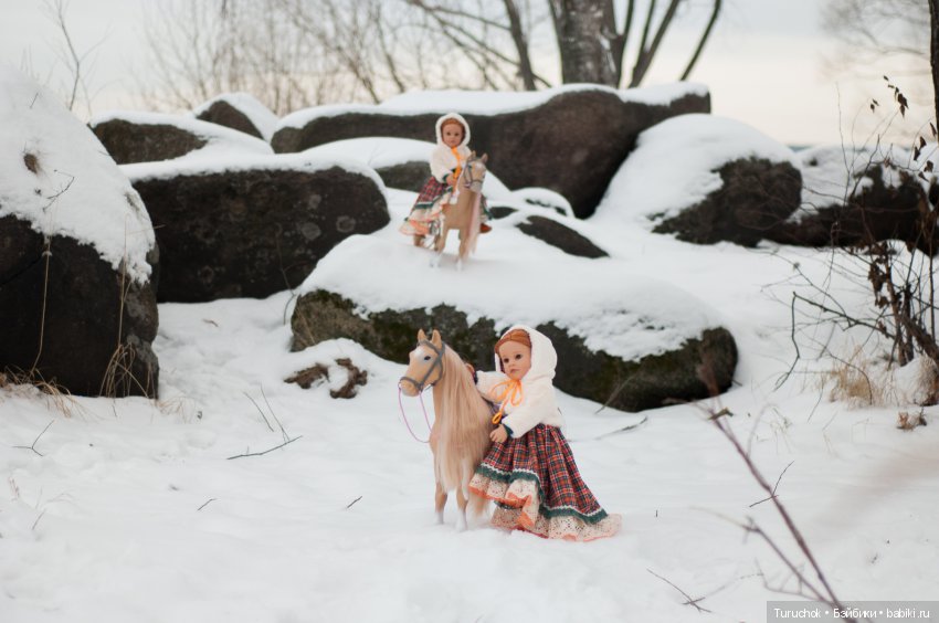 Творческий фото проект "Три белых коня" Фотосессия кукол готц Исла