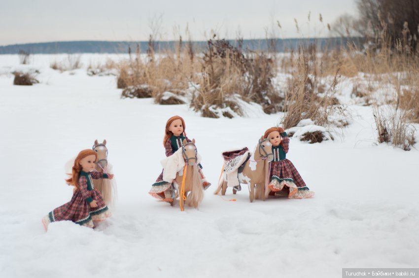 Творческий фото проект "Три белых коня" Фотосессия кукол готц Исла