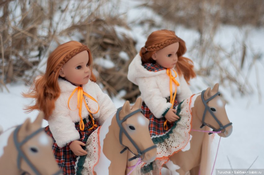 Творческий фото проект "Три белых коня" Фотосессия кукол готц Исла