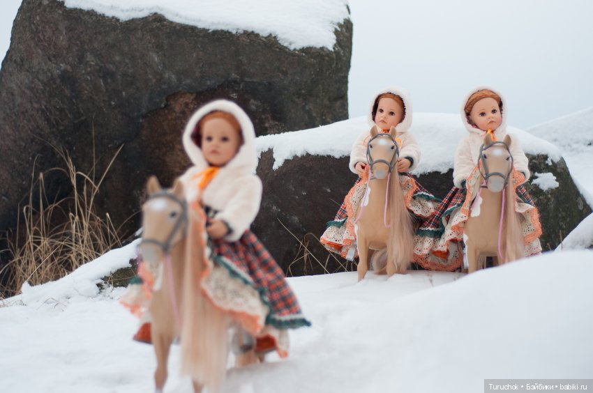 Творческий фото проект "Три белых коня" Фотосессия кукол готц Исла