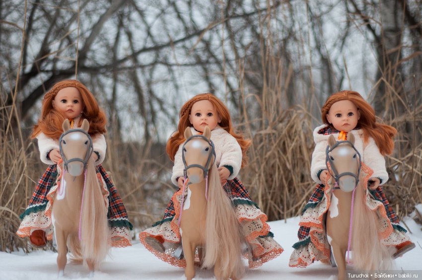 Творческий фото проект "Три белых коня" Фотосессия кукол готц Исла