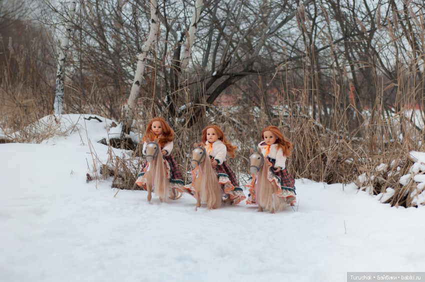 Творческий фото проект "Три белых коня" Фотосессия кукол готц Исла