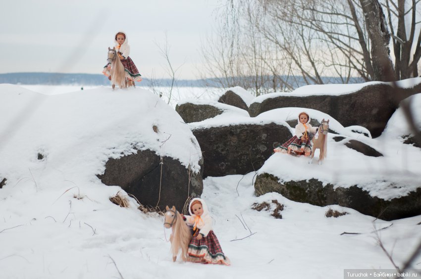 Творческий фото проект "Три белых коня" Фотосессия кукол готц Исла
