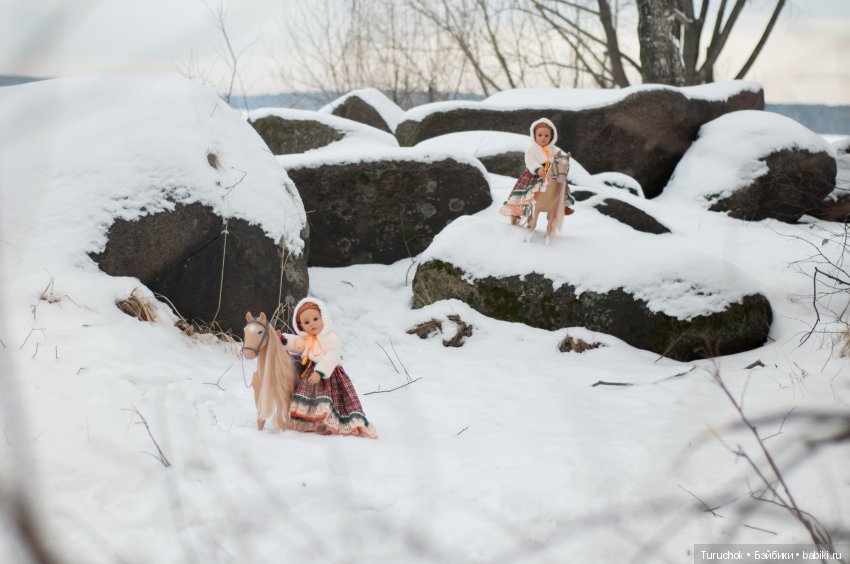 Творческий фото проект "Три белых коня" Фотосессия кукол готц Исла