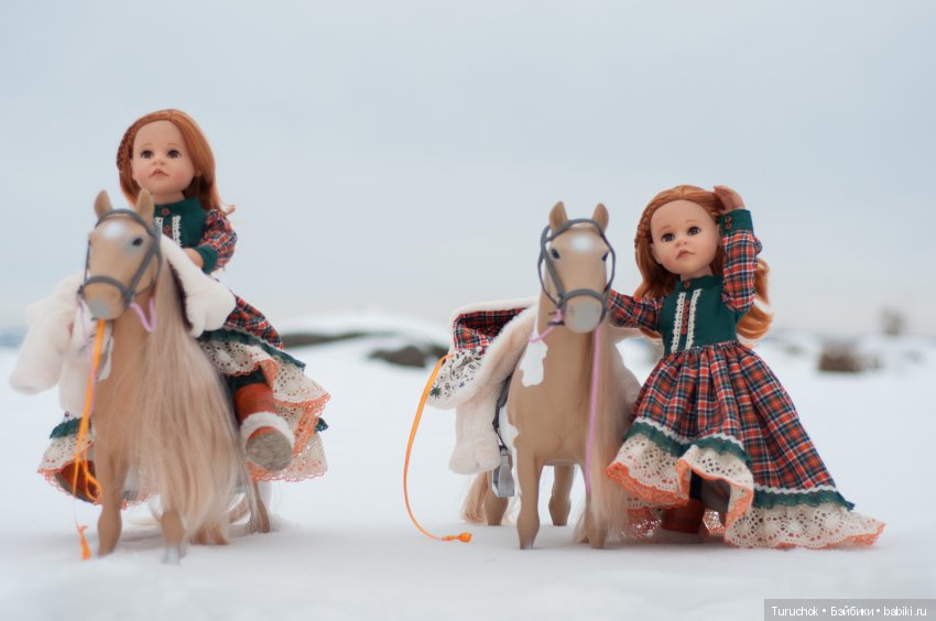 Творческий фото проект "Три белых коня" Фотосессия кукол готц Исла
