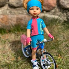 Кукла Даша велосипедистка "Хобби - Профессия" 32 см, Paola Reina