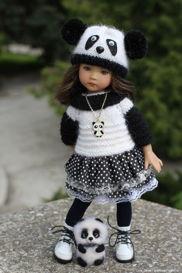 Ещё одна "Пандочка" — Одежда и обувь для кукол своими руками: фото