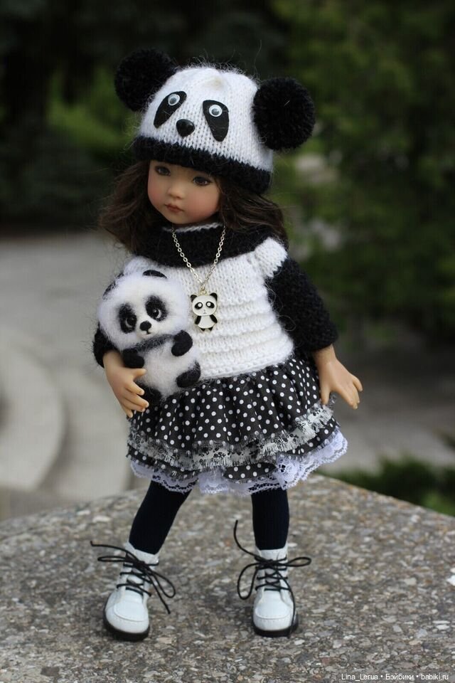 Ещё одна "Пандочка" — Одежда и обувь для кукол своими руками: фото (фото 4)