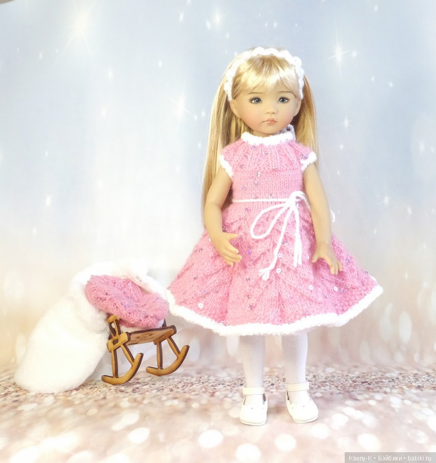 Зимний наряд в розовом цвете для Little Darling (фото 6)
