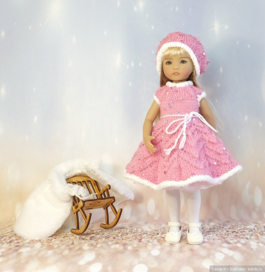 Зимний наряд в розовом цвете для Little Darling (фото 5)