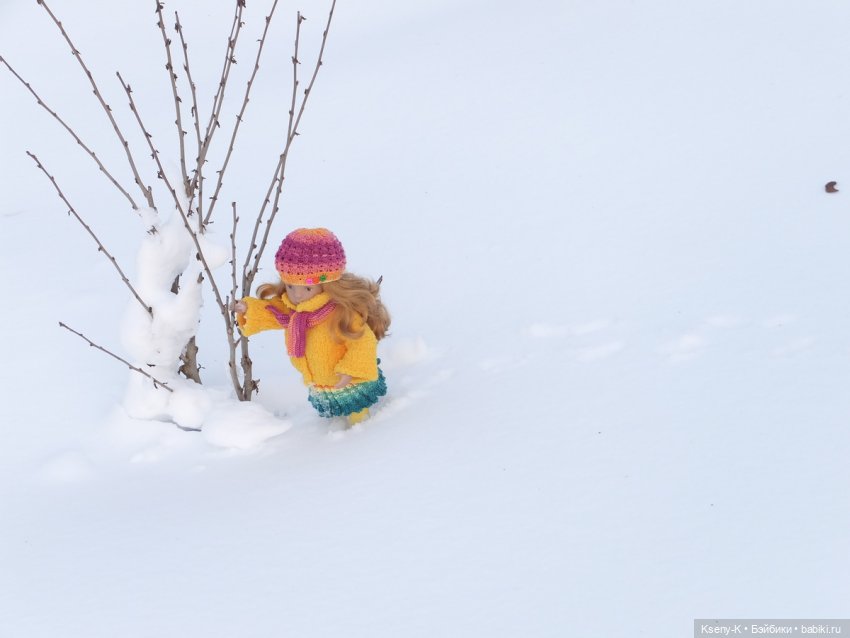 Снежная зимняя прогулка Лины (фото 8)