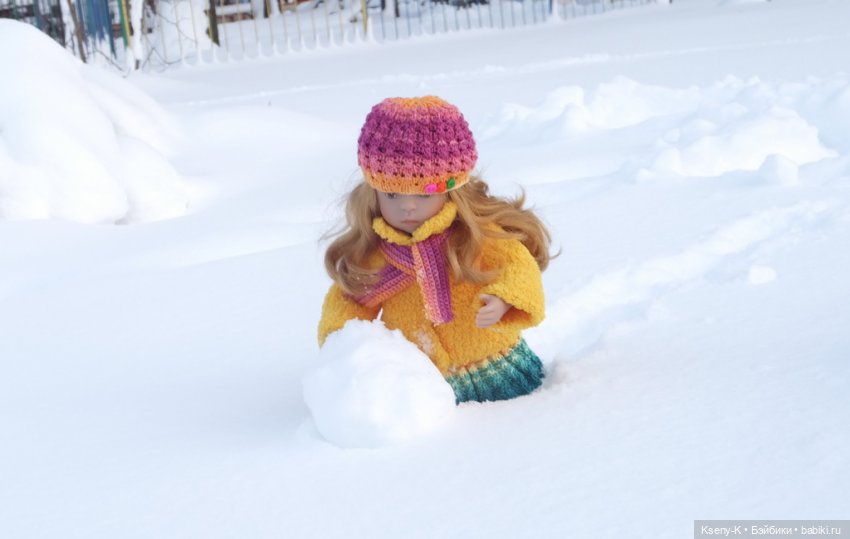 Снежная зимняя прогулка Лины (фото 10)
