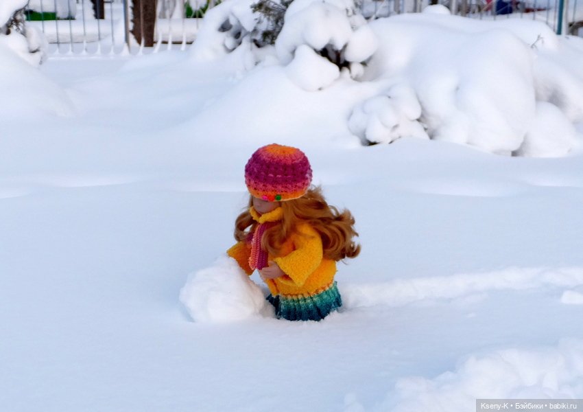 Снежная зимняя прогулка Лины (фото 9)