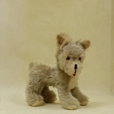 Забавный, винтажный щенок терьера