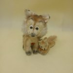 Винтажные лисята австрийской фабрики Berg.