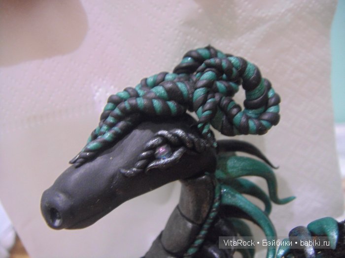 Дракон. Лепка. Полимерная глина. Фентази. МК. VitaRock