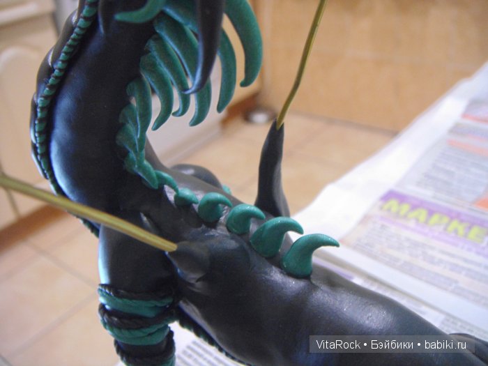 Дракон. Лепка. Полимерная глина. Фентази. МК. VitaRock